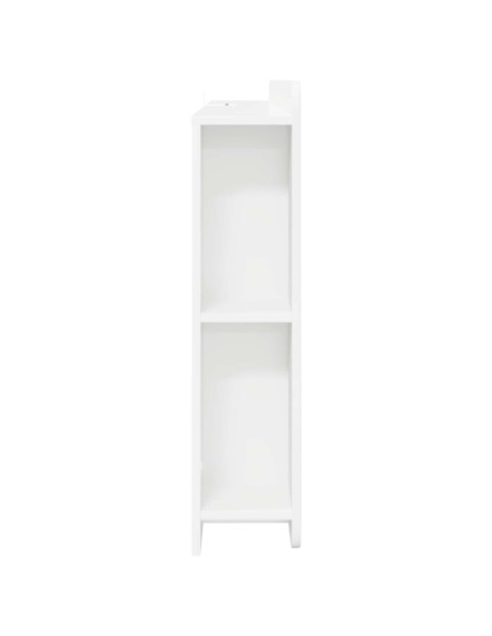 Testata del letto con archiviazione Bianco Legno ingegnerizzato