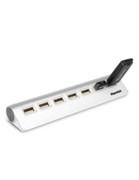 HUB USB 2.0 7 PORTE ALLUMINIO