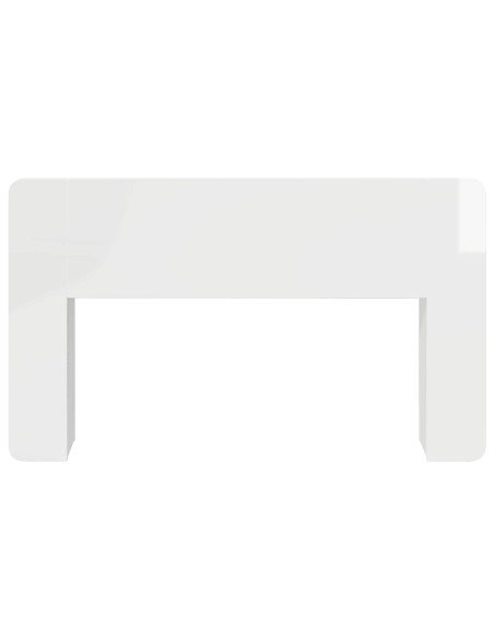 Testata del letto con archiviazione Bianco Legno ingegnerizzato