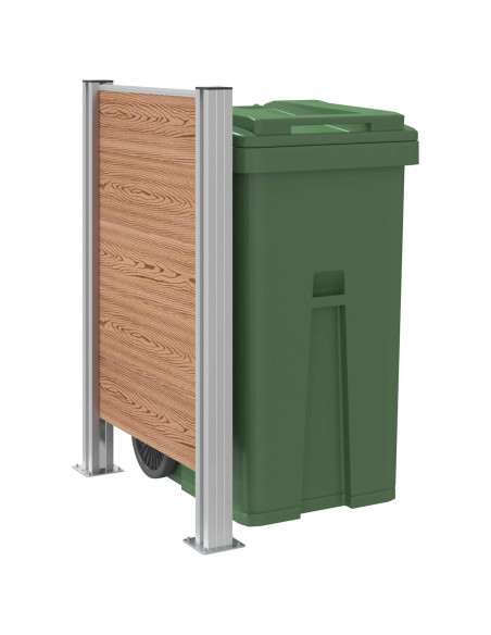 Recinzione Contenitore per Rifiuti Marrone 85 x 12 x 115 cm