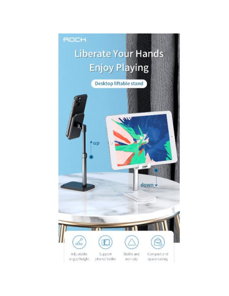 ROCK - STAND PER TELEFONO - NERO