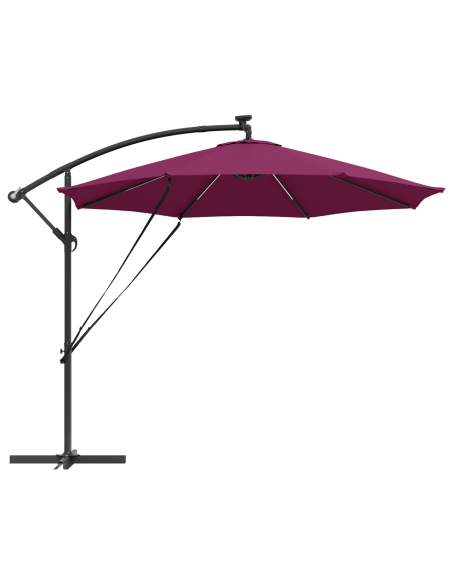 Ombrellone Rosso Bordeaux 294 x 294 x 248 cm