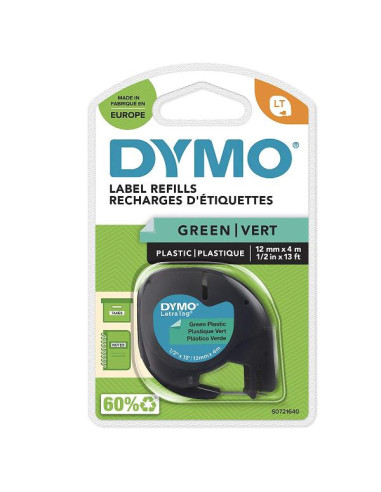 NASTRO LETRATAG 12MMX4M VERDE