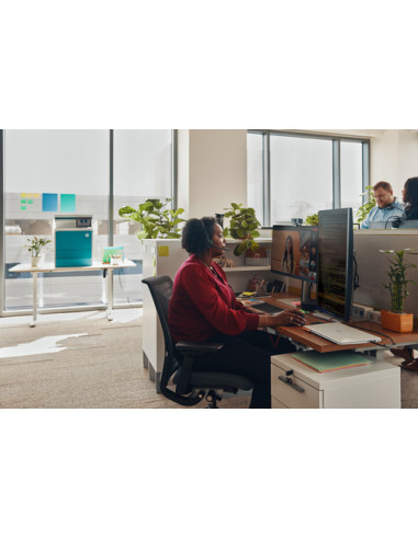HP Poly Cuffie stereo Poly Blackwire 3325 con connettore USB-C, certificate per Microsoft Teams + spina da 3,5 mm + adattatore U