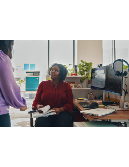 HP Poly Cuffie stereo Poly Blackwire 3325 con connettore USB-C, certificate per Microsoft Teams + spina da 3,5 mm + adattatore U