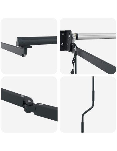 Struttura della tenda elettrica retrattile Antracite 3,5 x 2 m