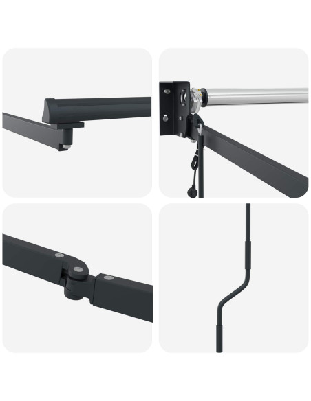 Struttura della tenda elettrica retrattile Antracite 3,5 x 2 m