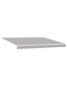 Telo di ricambio per tenda da sole Grigio chiaro 380 x 345 cm 2