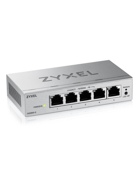 Zyxel GS1200-5V3 Gestito L2 Gigabit Ethernet (10/100/1000) Desktop Grigio