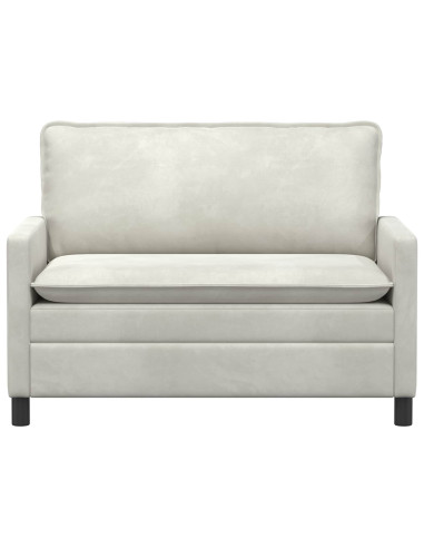 Divano Crema 126 x 81 x 87,5 cm Velluto