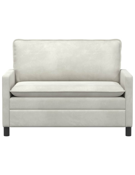 Divano Crema 126 x 81 x 87,5 cm Velluto