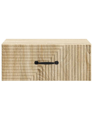 Mobiletto da notte a muro 2 pcs Rovere Sonoma 49 x 34,5 x 20 cm