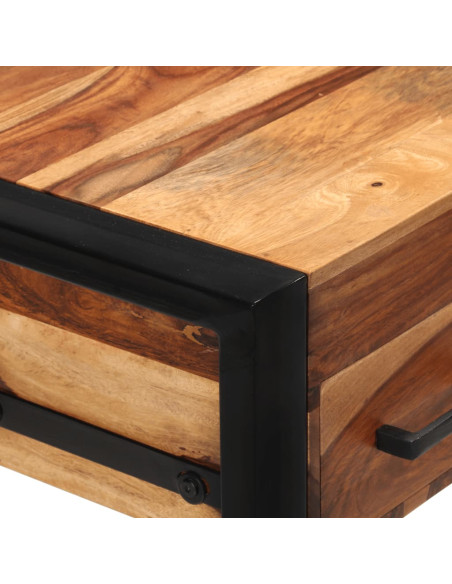 Scrivania con 2 Cassetti 110x50x77cm Legno Massello di Sheesham