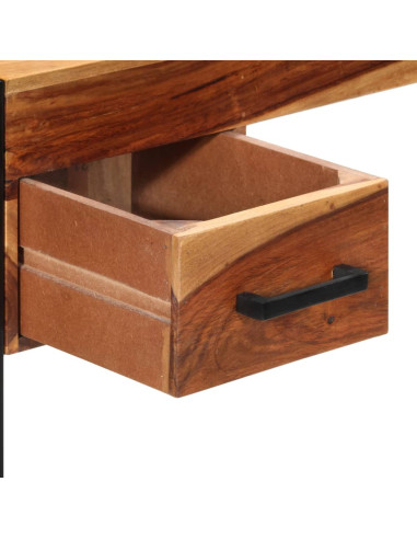 Scrivania con 2 Cassetti 110x50x77cm Legno Massello di Sheesham