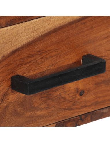 Scrivania con 2 Cassetti 110x50x77cm Legno Massello di Sheesham