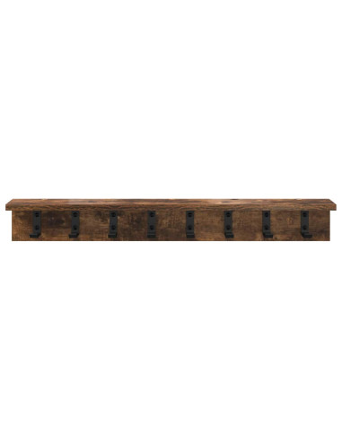 Appendiabiti a muro Rovere fumé 80 x 10,5 x 10,5 cm