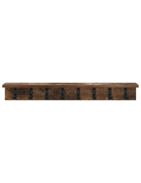 Appendiabiti a muro Rovere fumé 80 x 10,5 x 10,5 cm