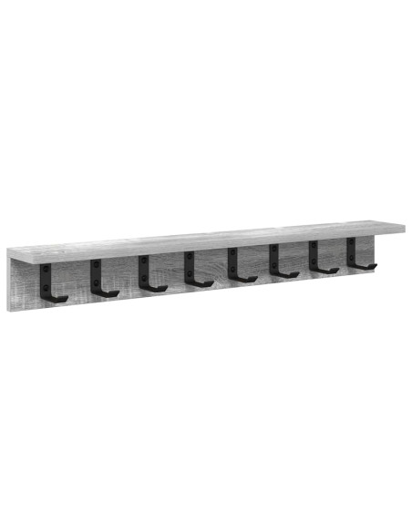Appendiabiti a muro Grigio Sonoma 80 x 10,5 x 10,5 cm