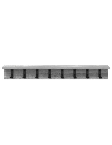 Appendiabiti a muro Grigio Sonoma 80 x 10,5 x 10,5 cm