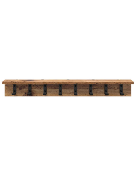 Appendiabiti a muro Legno vecchio 80 x 10,5 x 10,5 cm