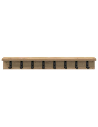 Appendiabiti a muro Rovere artigianale 80 x 10,5 x 10,5 cm