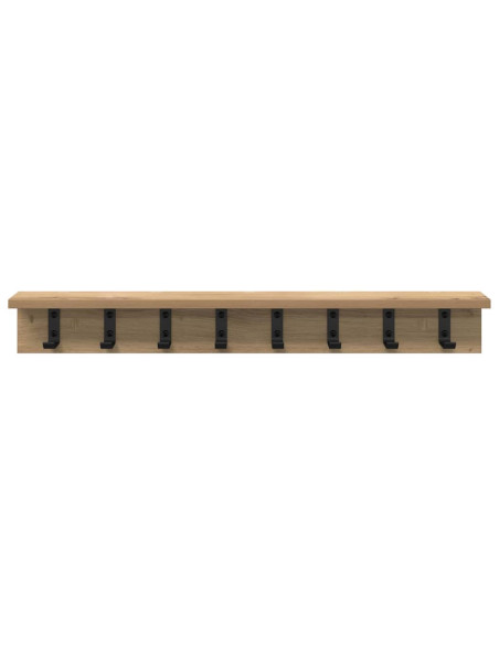 Appendiabiti a muro Rovere artigianale 80 x 10,5 x 10,5 cm