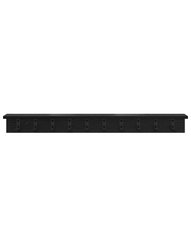 Appendiabiti a muro Rovere Nero 100 x 10,5 x 10,5 cm