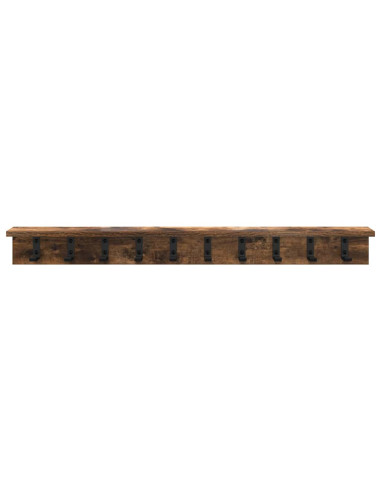 Appendiabiti a muro Rovere fumé 100 x 10,5 x 10,5 cm