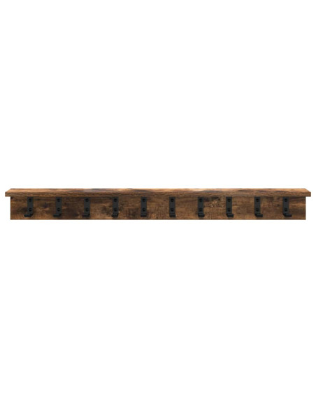 Appendiabiti a muro Rovere fumé 100 x 10,5 x 10,5 cm