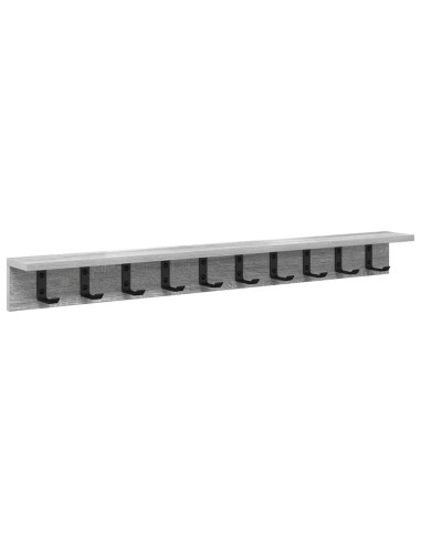 Appendiabiti a muro Grigio Sonoma 100 x 10,5 x 10,5 cm