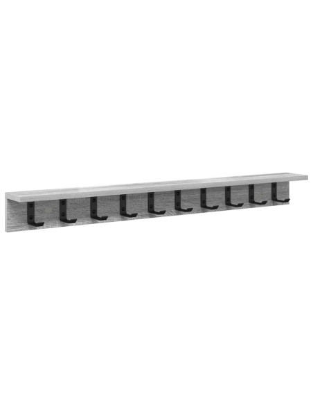 Appendiabiti a muro Grigio Sonoma 100 x 10,5 x 10,5 cm
