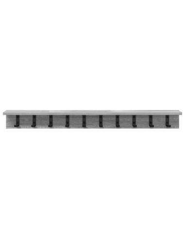 Appendiabiti a muro Grigio Sonoma 100 x 10,5 x 10,5 cm