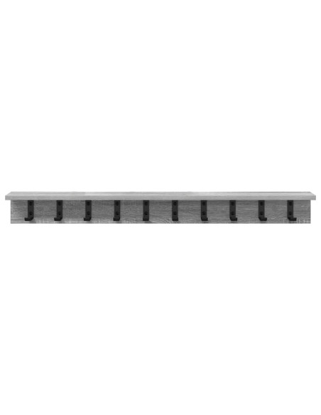 Appendiabiti a muro Grigio Sonoma 100 x 10,5 x 10,5 cm
