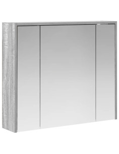 Mobiletto per specchio da bagno Grigio Sonoma 2