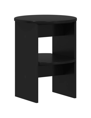 Mobile laterale Nero Ø40 x 50 cm Legno ingegnerizzato