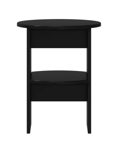 Mobile laterale 2 pcs Nero Ø40 x 50 cm Legno ingegnerizzato