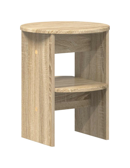 Mobile laterale Rovere Sonoma Ø40 x 50 cm Legno ingegnerizzato