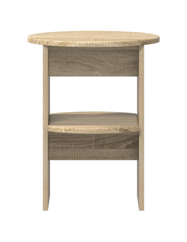 Mobile laterale Rovere Sonoma Ø40 x 50 cm Legno ingegnerizzato