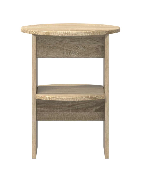 Mobile laterale Rovere Sonoma Ø40 x 50 cm Legno ingegnerizzato