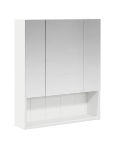 Mobiletto per specchio da bagno Bianco 60 x 14.5 x 70 cm 2