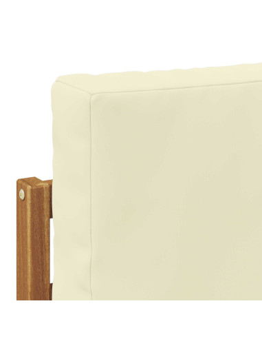 Set divano sezionale con cuscino 4 pcs Naturale e Crema