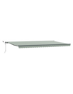 Tessuto per Tenda con Verde e Bianco 600 × 300 cm Poliestere 2