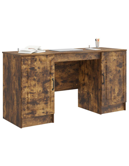 Scrivania Rovere Fumo 142,5 x 50 x 75 cm Legno ingegnerizzato