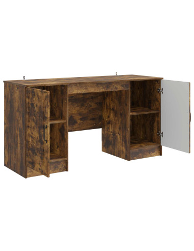 Scrivania Rovere Fumo 142,5 x 50 x 75 cm Legno ingegnerizzato
