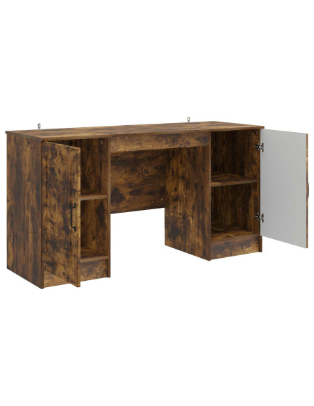 Scrivania Rovere Fumo 142,5 x 50 x 75 cm Legno ingegnerizzato