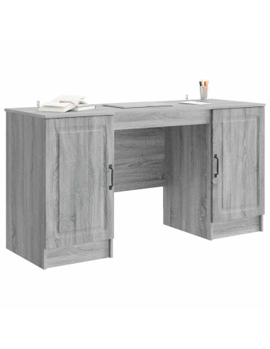 Scrivania Grigio Sonoma 142,5 x 50 x 75 cm Legno ingegnerizzato