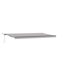 Tessuto per Tenda con Grigio chiaro 600 × 300 cm Poliestere 2