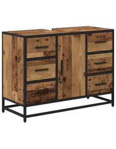 Mobile da Bagno Legno vecchio 80 x 33 x 60 cm Legno multistrato 2