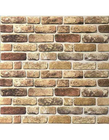 Pannelli da parete 10 pcs Sabbia Scura 100 x 50 cm Schiuma EPS
