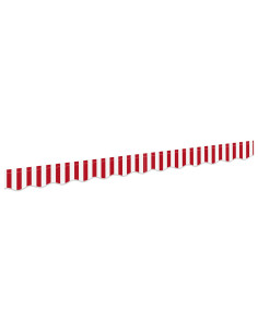 Tenda a Braccio Rosso e Bianco 230 x 20 cm Tela 2